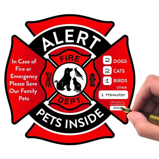 PawSafe Emergency Rescue Sticker – Alert for Pets Inside in Case of Danger